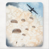 空挺空挺空挺空軍機ジャンプ マウスパッド (正面)