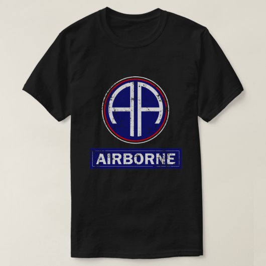 空挺空挺飛行機跳び上げ翼 Tシャツ (デザイン正面)