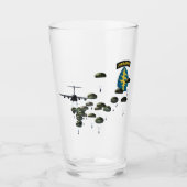 空挺空飛び飛行士 タンブラーグラス (正面)
