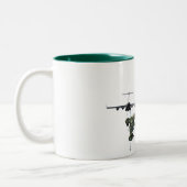 空挺空飛び飛行士 ツートーンマグカップ (左)