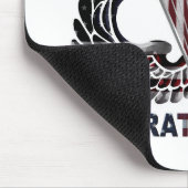 空挺翼とパラトロオペルを持つ米国国旗 マウスパッド (コーナー)