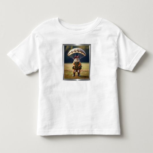 空挺落下傘兵リス トドラーTシャツ (正面)