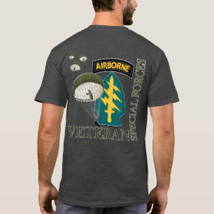 空挺退役軍人-特殊部隊Tシャツ(2面) Tシャツ