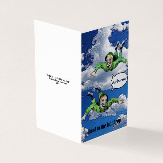 空挺部隊のジャンプ·パラトローパー陸軍の漫画 (外部)