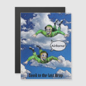 空挺部隊のジャンプ·パラトローパー陸軍の漫画 (正面/裏面)