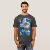 空挺部隊のジャンプ·パラトローパー陸軍の漫画 Tシャツ (正面フル)