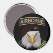 空挺部隊はっきりしたイーグル軍スタイル マグネット (正面/裏面)