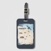 空挺飛び素晴らし跳ねパーソナライズされたる ラゲッジタグ (正面縦)