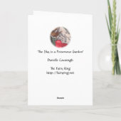 「空有害な庭」の挨拶状です カード (裏面)