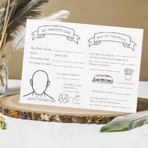 空欄パーソナライズされたに記入する父の日カード