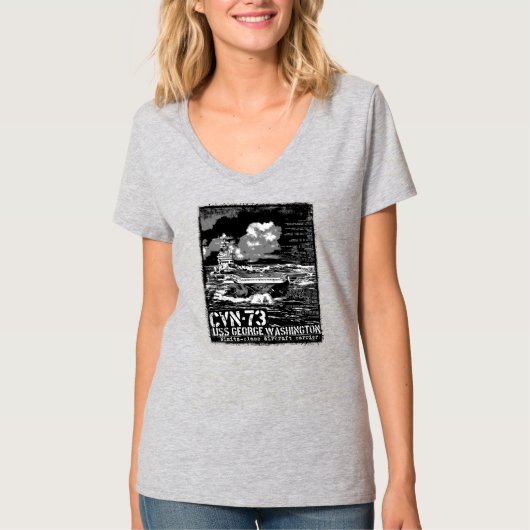 空母ジョージ・ワシントン Tシャツ (正面)