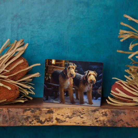 空气中弥漫着雪橇的圣诞装饰 フォトプラーク (側面)