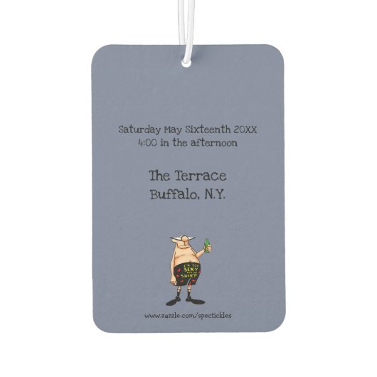 空気おもしろいフレッシュナーグルームリマインダーギフト カーエアーフレッシュナー (裏面)