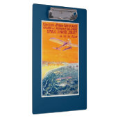 空気および水ポスターの浮遊物の飛行機の眺め クリップボード (右)