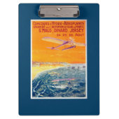 空気および水ポスターの浮遊物の飛行機の眺め クリップボード (正面)