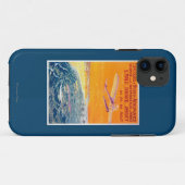 空気および水ポスターの浮遊物の飛行機の眺め Case-Mate iPhoneケース (裏面(横))