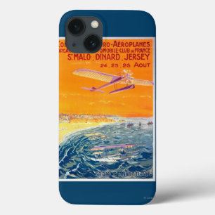 空気および水ポスターの浮遊物の飛行機の眺め iPhone 13ケース