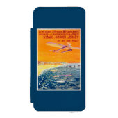 空気および水ポスターの浮遊物の飛行機の眺め INCIPIO iPhoneウォレットケース (フォリオ 正面)