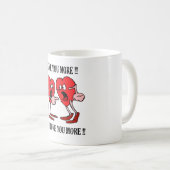 「空気で」白を11のozのクラシックで白いマグ愛して下さい コーヒーマグカップ (正面右)