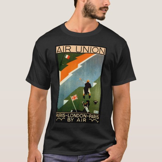 空気による空気連合~パリロンドンパリ Tシャツ (正面)