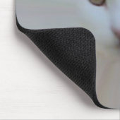 空気のようで白い猫 マウスパッド (コーナー)