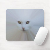空気のようで白い猫 マウスパッド (マウス)