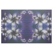 空気のようなラベンダーの花柄 ファブリック (ヤード)