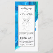 空気のような波の結婚式プログラムビーチ プログラム (裏面)