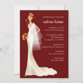 空気のような花嫁のウェディングシャワーカード 招待状