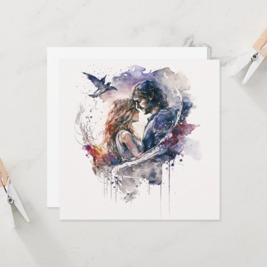 空気のように愛する カード (正面/裏面インサイチュ)