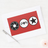 空気のカメラマンDJI Mavic米国 長方形シール (封筒)