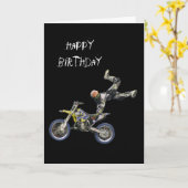 空気のモトクロス#2の垂直 カード (黄色い花)