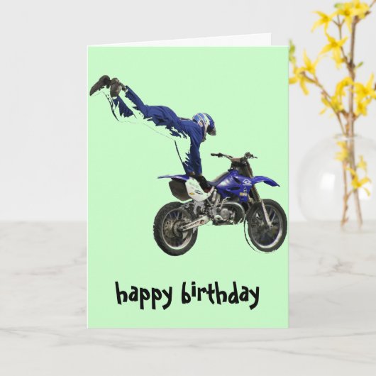 空気のモトクロス#3カードcolのvert カード (黄色い花)