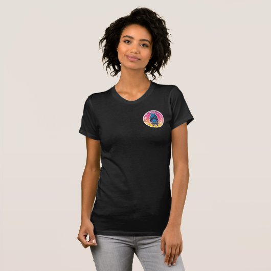 空気のヨガのこうもりのTシャツ Tシャツ (正面フル)
