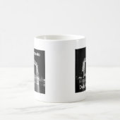 空気の上昇橋黒く及び白い写真 コーヒーマグカップ (中央)