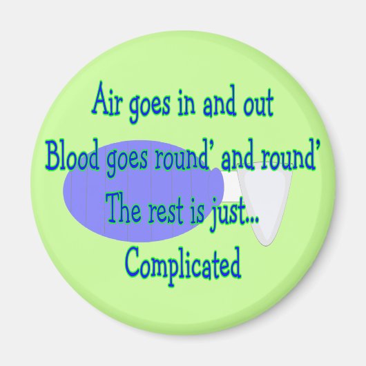 空気の出入りは…残りは複雑だ マグネット (正面)