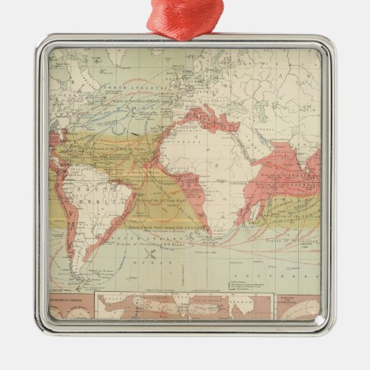 空気の流れ メタルオーナメント (正面)