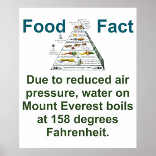 空気の減ら圧力によって – Food Fact ポスター
