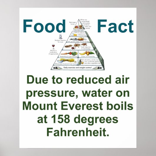 空気の減ら圧力によって – Food Fact ポスター (正面)