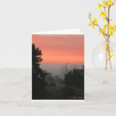 空気の滝 カード (黄色い花)