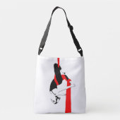 空気の絹の十字の遺体袋/スタジオの体育館のバッグ クロスボディバッグ (裏面)