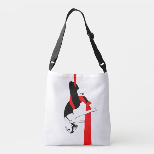 空気の絹の十字の遺体袋/スタジオの体育館のバッグ クロスボディバッグ (裏面)