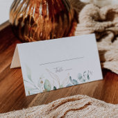 空気の良い緑と金ゴールド結婚折り畳みの座席表 プレイスカード