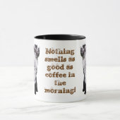 空気の鼻を持つベビーのヤギ マグカップ (中央)