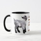 空気の鼻を持つベビーのヤギ マグカップ (左)