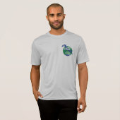 空気はTシャツの灰色の後をつけます Tシャツ (正面フル)