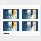 空気を取る 長方形シール (シート)