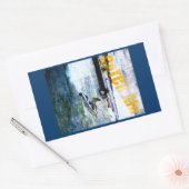 空気を取る 長方形シール (封筒)