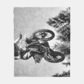 空気を得ました! -モトクロスのレーサー フリースブランケット (正面)