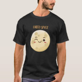 空気を読んで+面白いお月さまの格言 Tシャツ (正面)